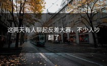 这两天有人聊起<strong>反差大赛</strong>，不少人吵翻了