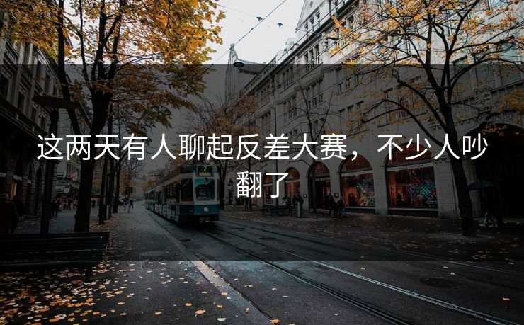 这两天有人聊起反差大赛，不少人吵翻了